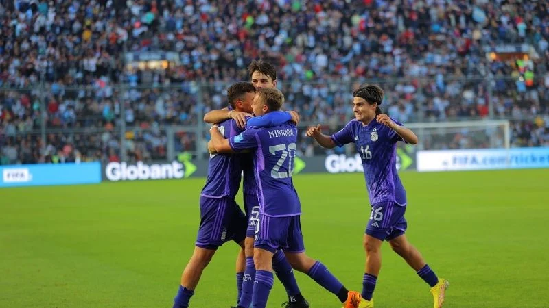 Fútbol: Argentina goleó a Nueva Zelanda por el Mundial Sub 20 y quedó con el primer lugar del grupo