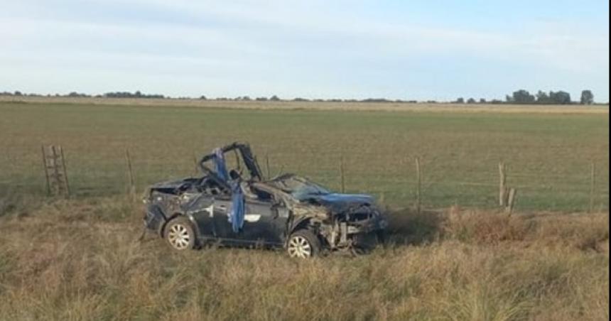 Un ex comisario falleció tras un vuelco entre San Martín y Jacinto Arauz