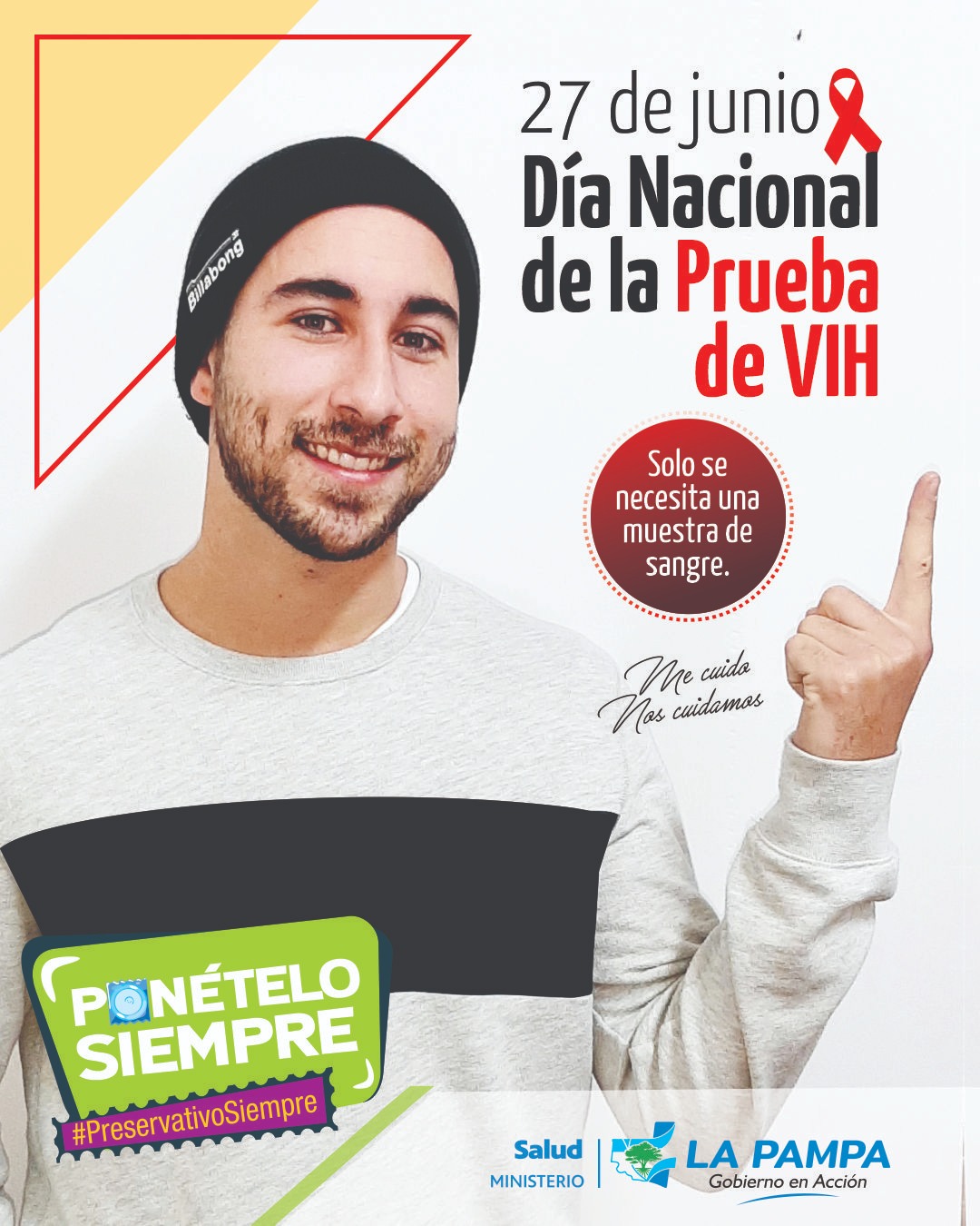 El 27 de junio es el día nacional de la Prueba de VIH