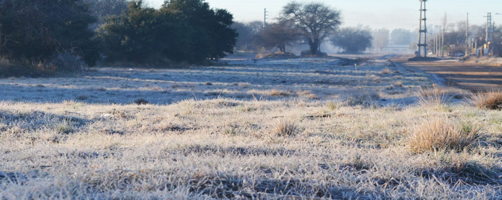 Fuerte helada en la capital pampeana