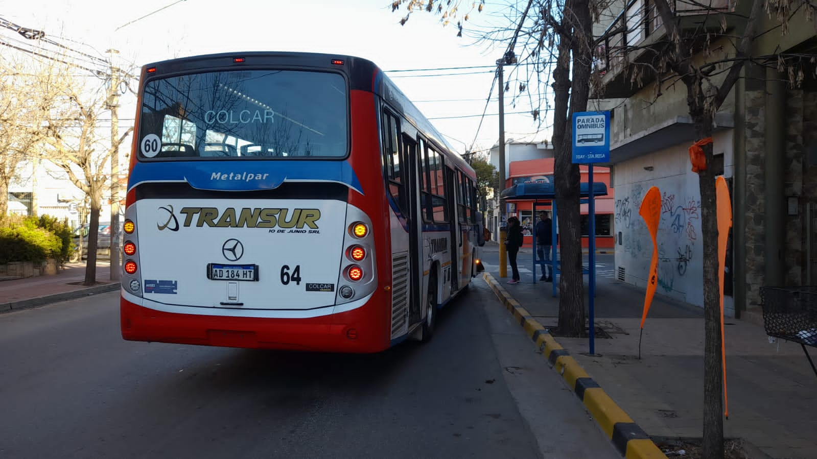 Nuevo señalamiento en paradas de la línea Santa Rosa-Toay