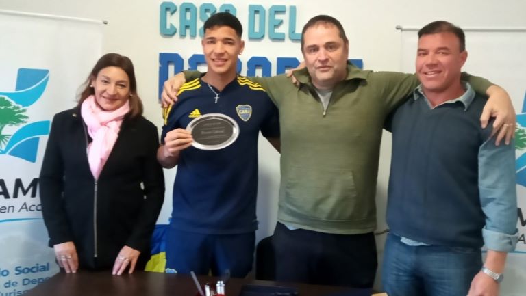 El Gobierno de La Pampa reconoció a Bruno Cabral, flamante campeón de la Copa Libertadores Sub-20