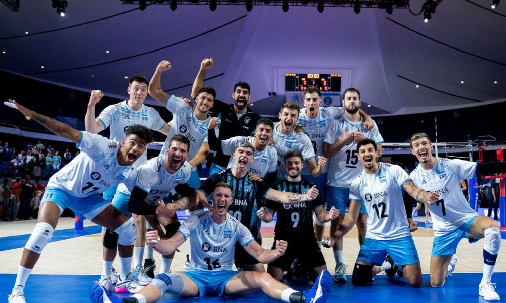 Voleibol: Argentina dio pelea hasta el final y venció a Estados Unidos