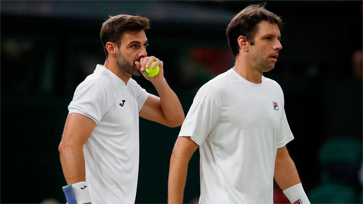 Tenis: El argentino Zeballos junto a su compañero español cayeron en la final de dobles de Wimbledon