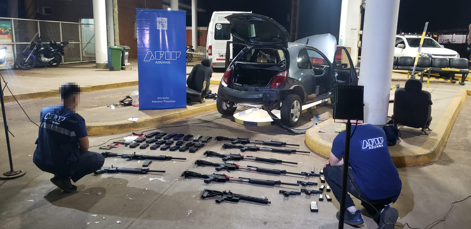 La Aduana evitó el contrabando de armas de guerra en la triple frontera