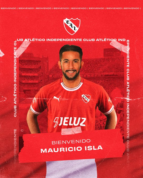 Fútbol: Independiente anunció a Mauricio Isla