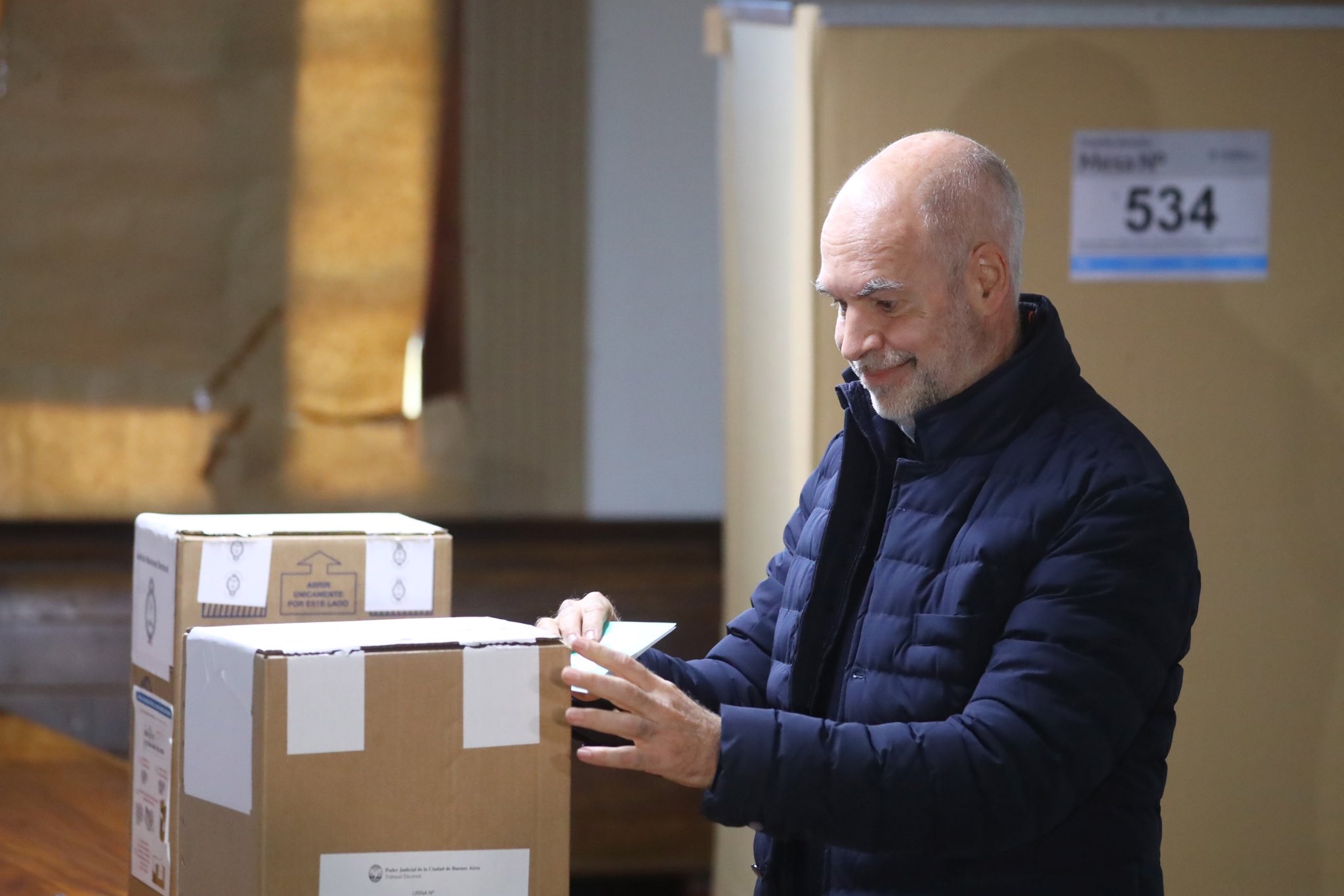 Votó Larreta y pidió que sea una jornada en paz