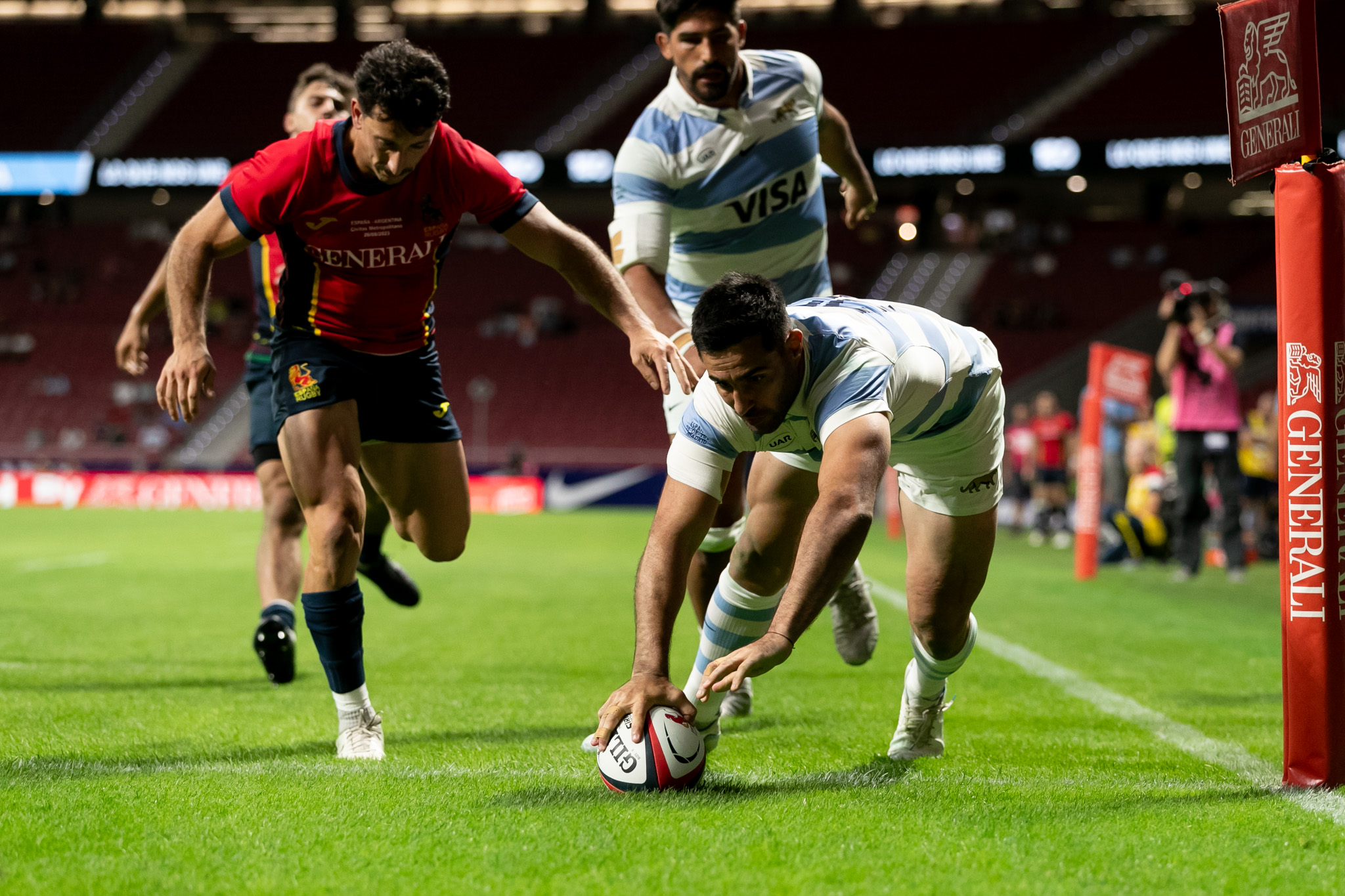 Rugby: Los Pumas vencieron sin sobresaltos a España y llegan de buena forma al mundial