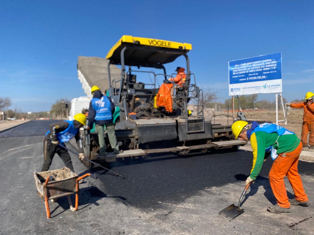 Concluyó una parte de la obra de pavimentación del corredor Stieben