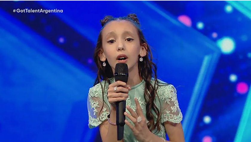 Brillante: Quién es la participante de nueve años que conmovió con su voz al jurado de Got Talent Argentina