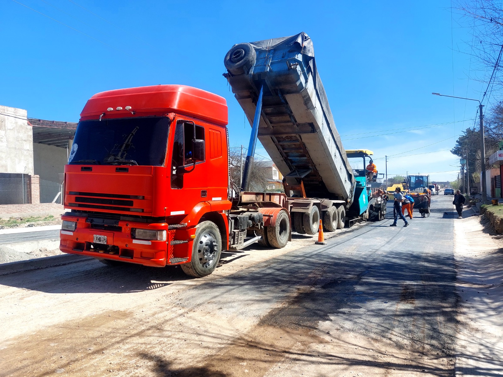 Avanza la obra sobre la calle Felice