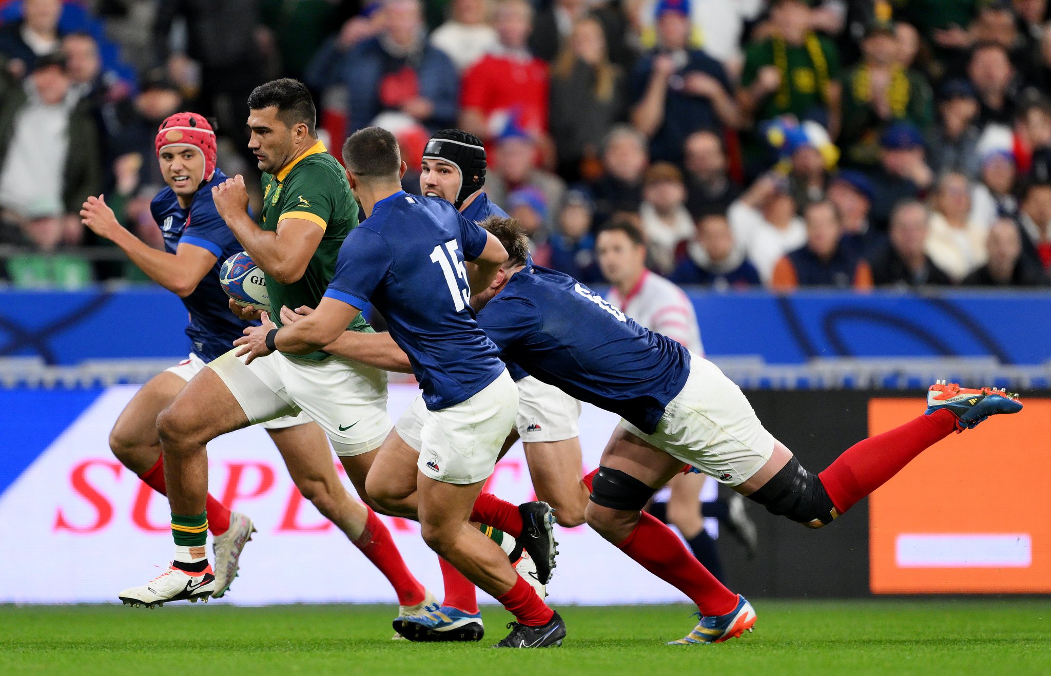 Mundial de rugby: Sudáfrica luchó hasta el final y derrotó a Francia para meterse en semifinales