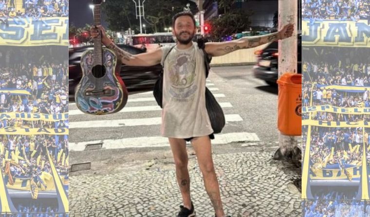 Brasil: El hincha de Boca que fue caminando a Río de Janeiro ya está en Copacabana