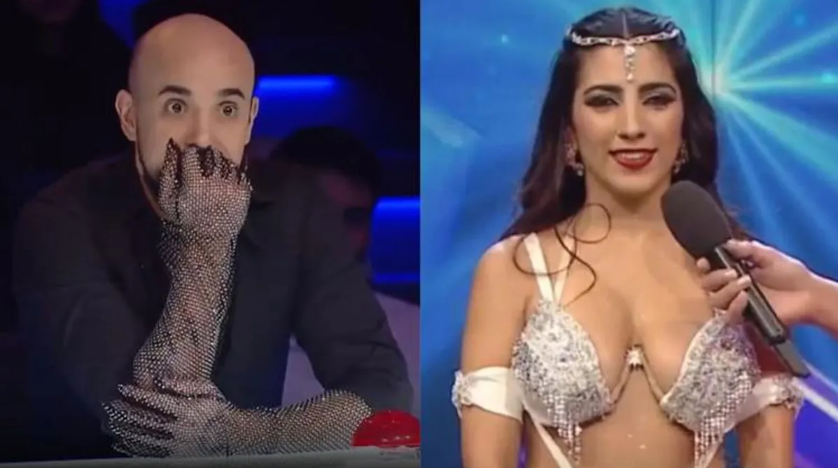 ¿Se le fue la mano?: el fuerte piropo de Abel Pintos a una participante que bailó danza árabe en Got Talent Argentina