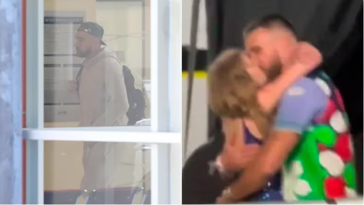 Travis Kelce, el novio de Taylor Swift, se fue de Argentina luego de reencontrarse con la cantante