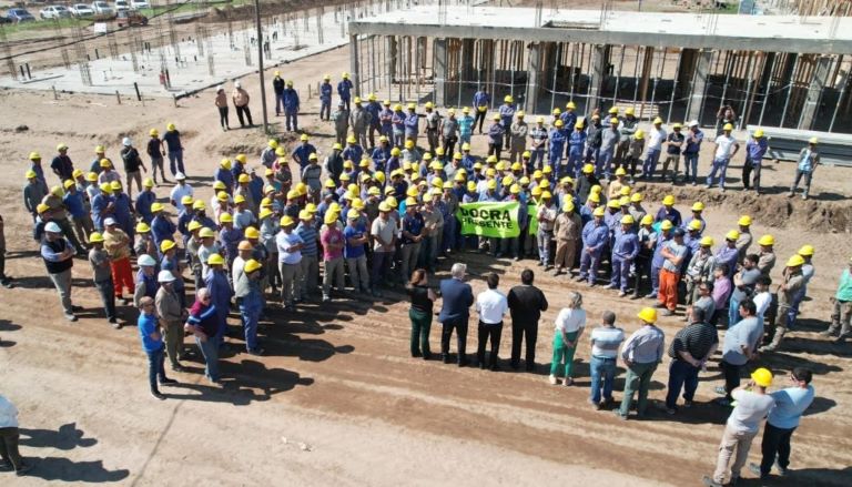 General Pico: Ziliotto recorrió obras en la ciudad y dialogó con los trabajadores