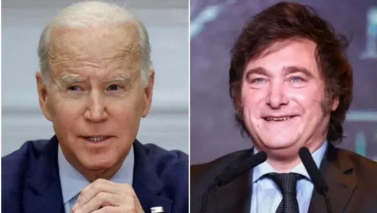 Javier Milei habló con Joe Biden, que no viajará para la asunción