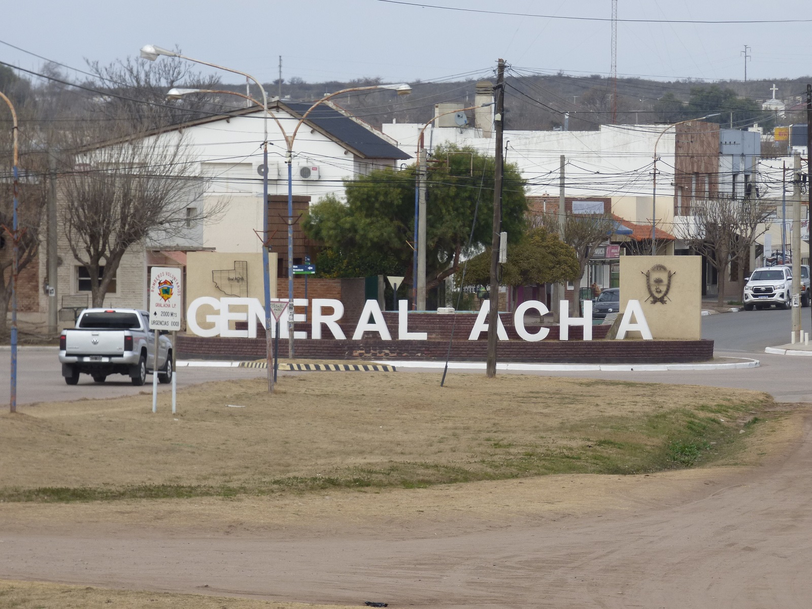 General Acha: La lluvia causó destrozos en la ciudad