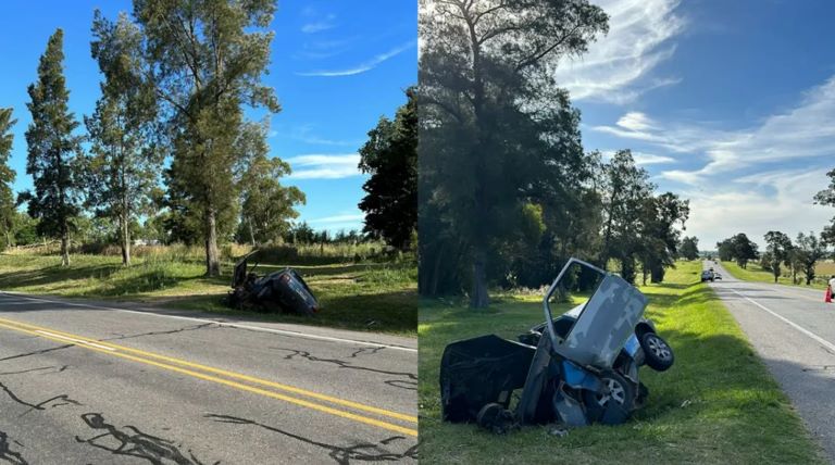 Uruguay: Una argentina murió tras volcar con el auto en una ruta cerca de Canelones