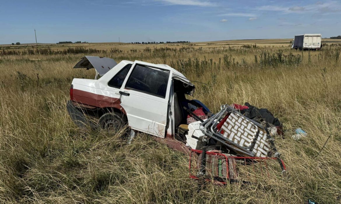 Trágico choque en la ruta 85: Dos santarroseños perdieron la vida y tres personas se encuentran heridas