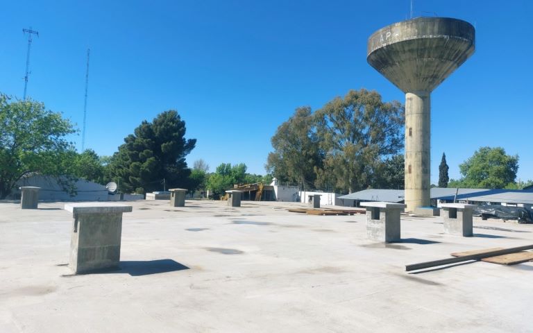 General Pico: Ya está en el tramo final la obra del centro de abastecimiento de agua potable