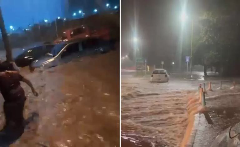 Jujuy: Un impresionante temporal arrastró autos y ocasionó destrozos