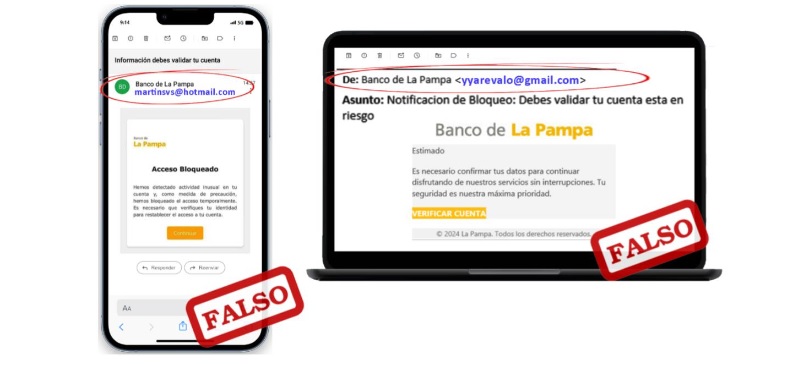 El Banco de La Pampa advierte sobre nueva modalidad de estafa