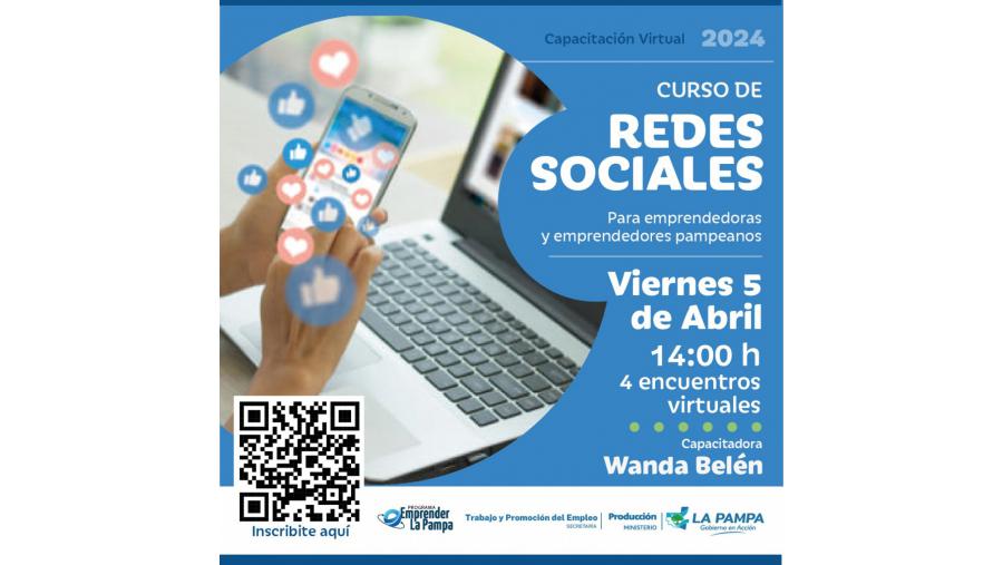 Dictará cursos de redes sociales para emprendedores