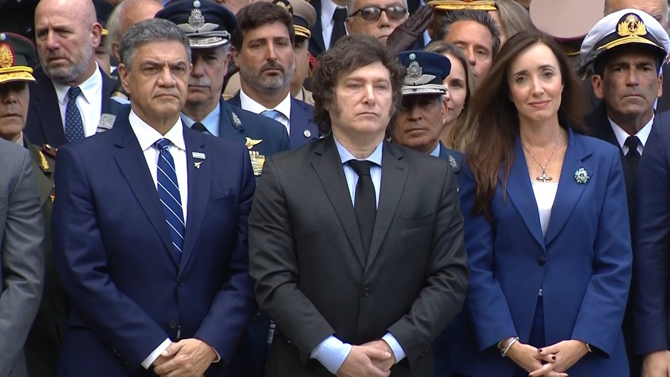 Milei y Villarruel juntos en el Homenaje a los Caídos en Malvinas