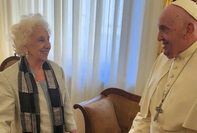 Vaticano: El papa Francisco recibió a Estela de Carlotto