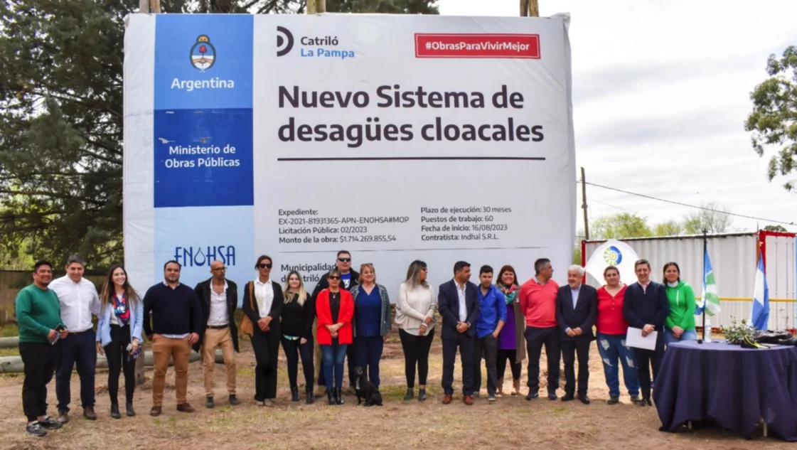 Continuará la obra de cloacas en Catriló