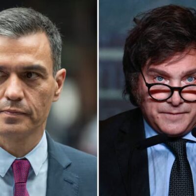 España emitió un comunicado rechazando las duras críticas de Milei a Pedro Sánchez