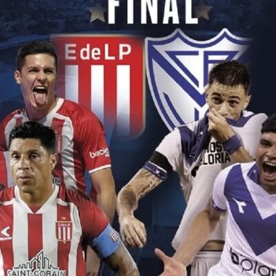 Fútbol: Vélez y Estudiantes se enfrentan en la final de la Copa de la Liga