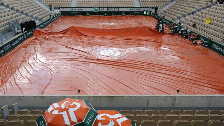 Tenis: Se suspendieron los partidos de los argentinos en Roland Garros por la lluvia