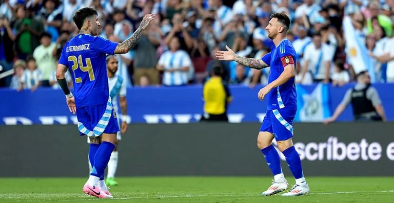 Fútbol: Argentina goleó a Guatemala y llega afilado para la Copa América