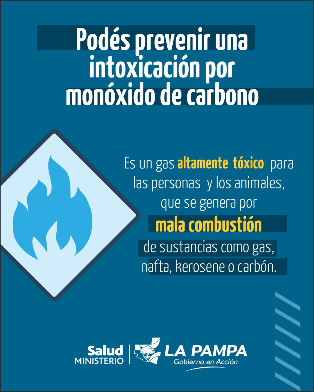 Recordaron medidas para evitar intoxicaciones por monóxido de carbono