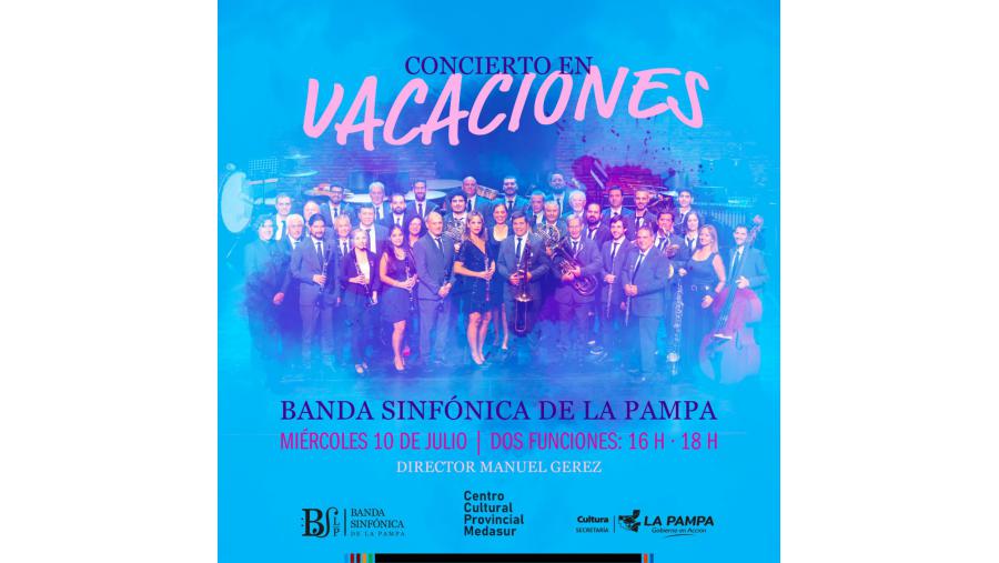 Santa Rosa: La Banda Sinfónica presenta “Concierto en vacaciones”