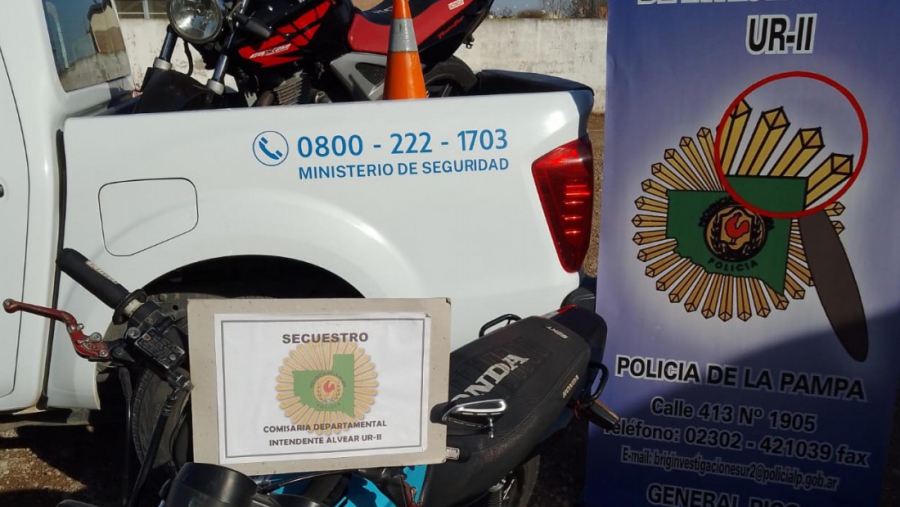 General Pico: Secuestran motocicletas utilizadas en carreras ilegales