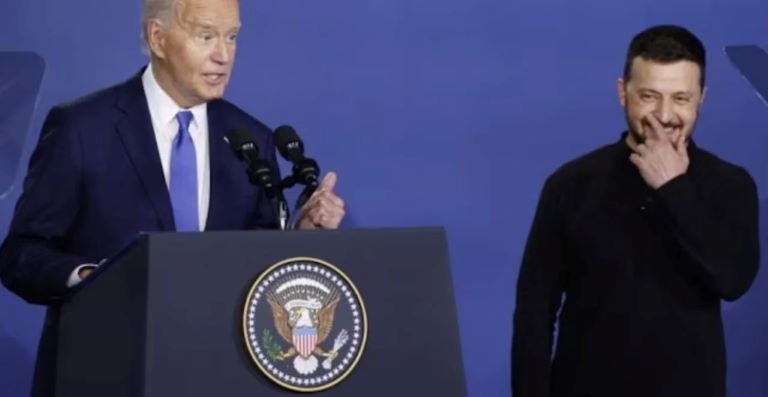 Estados Unidos: Nuevo blooper de Biden al confundir a Zelenski con Putin durante una conferencia de la OTAN