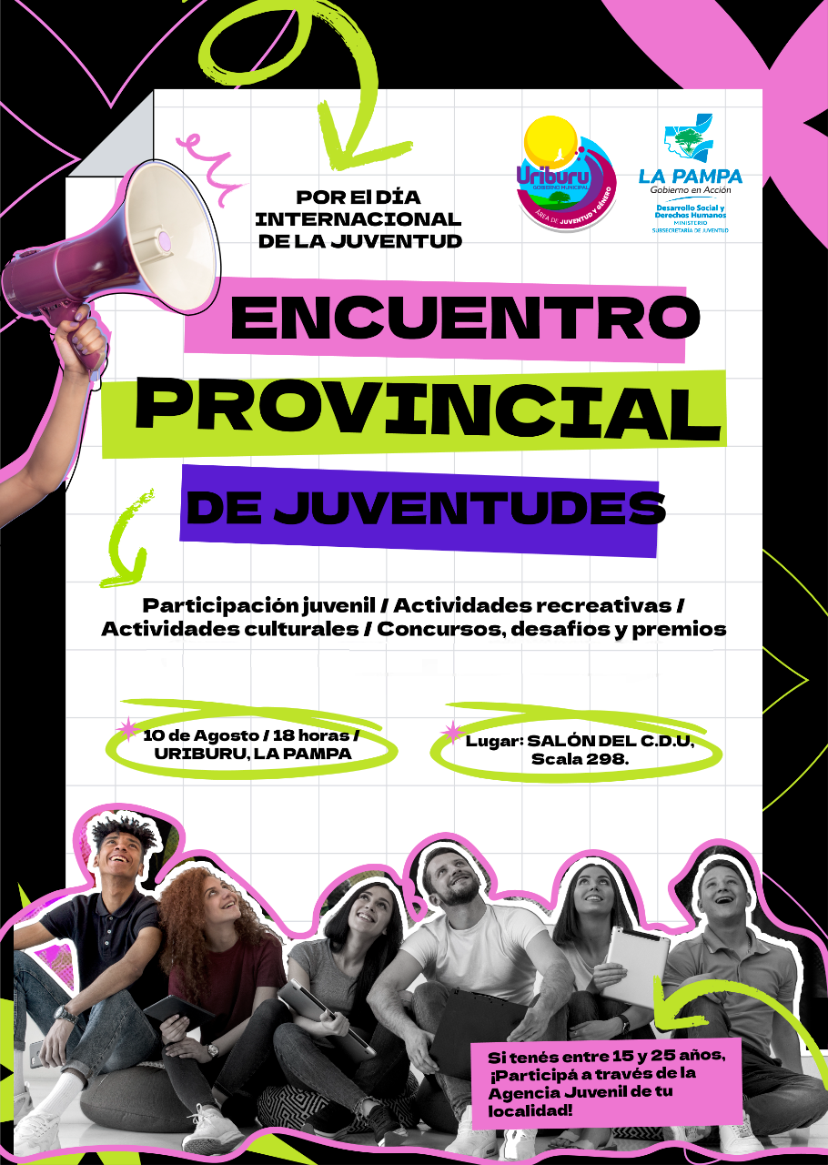 Jóvenes de toda la Provincia convergerán en Uriburu