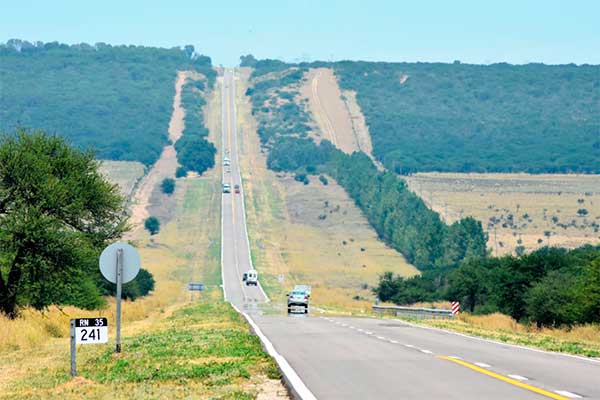 Estado de las rutas nacionales que atraviesan La Pampa