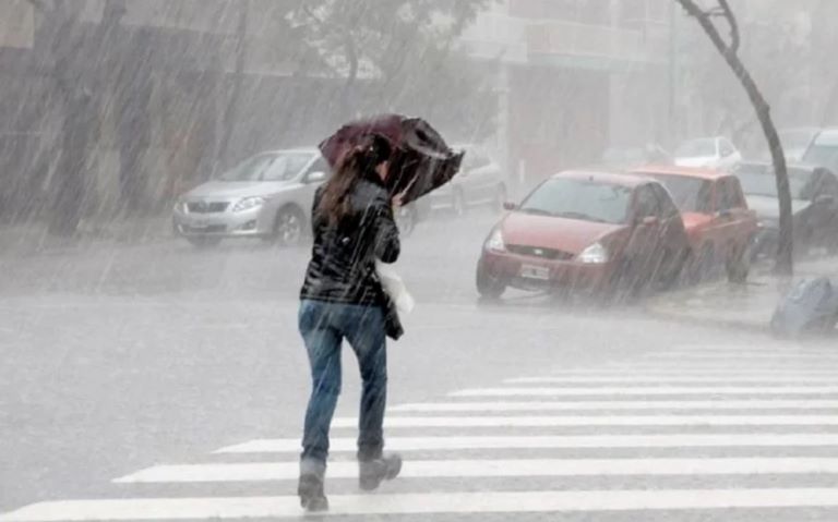 La tormenta de Santa Rosa se hizo sentir en el AMBA con fuertes ráfagas, truenos y abundante lluvia