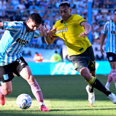 Fútbol: En un partidazo, Racing derrotó 4 a 3 a Defensa y Justicia