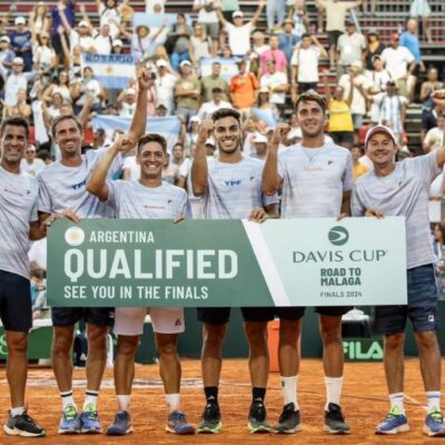 Tenis: Argentina buscará vencer a Italia en los cuartos de final de la Copa Davis