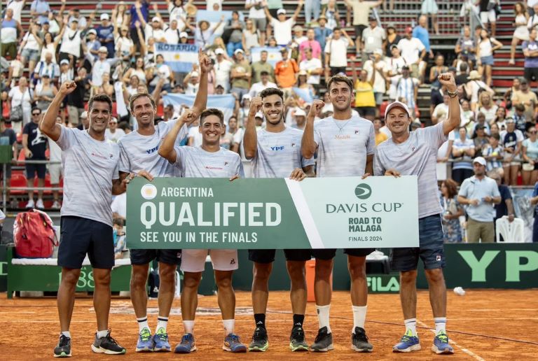 Tenis: Argentina buscará vencer a Italia en los cuartos de final de la Copa Davis