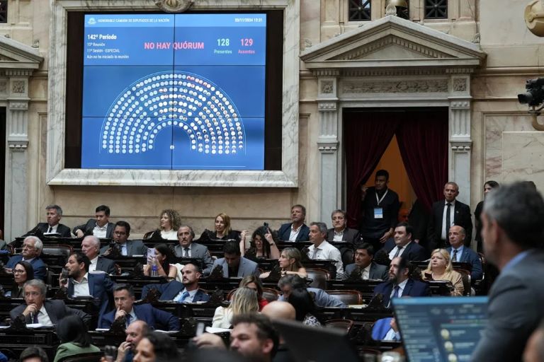 Por falta de quórum, fracasó la sesión especial en Diputados para debatir el proyecto de “Ficha Limpia”