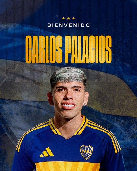 Carlos Palacios y sus primeras palabras como jugador de Boca: “Desde pequeño soy hincha”