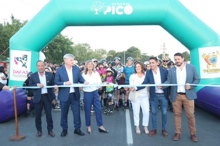 General Pico: El Gobierno inauguró la histórica obra de la Doble Vía