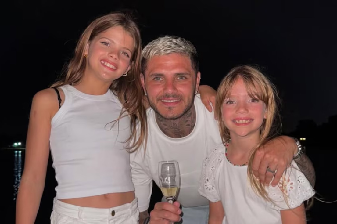 El emotivo posteo de Mauro Icardi y sus hijas para recibir el 2025: “Un año lleno de cosas hermosas”