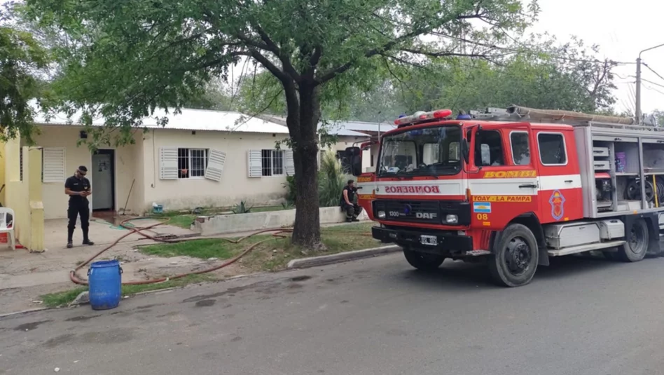 Se incendió una casa en Toay